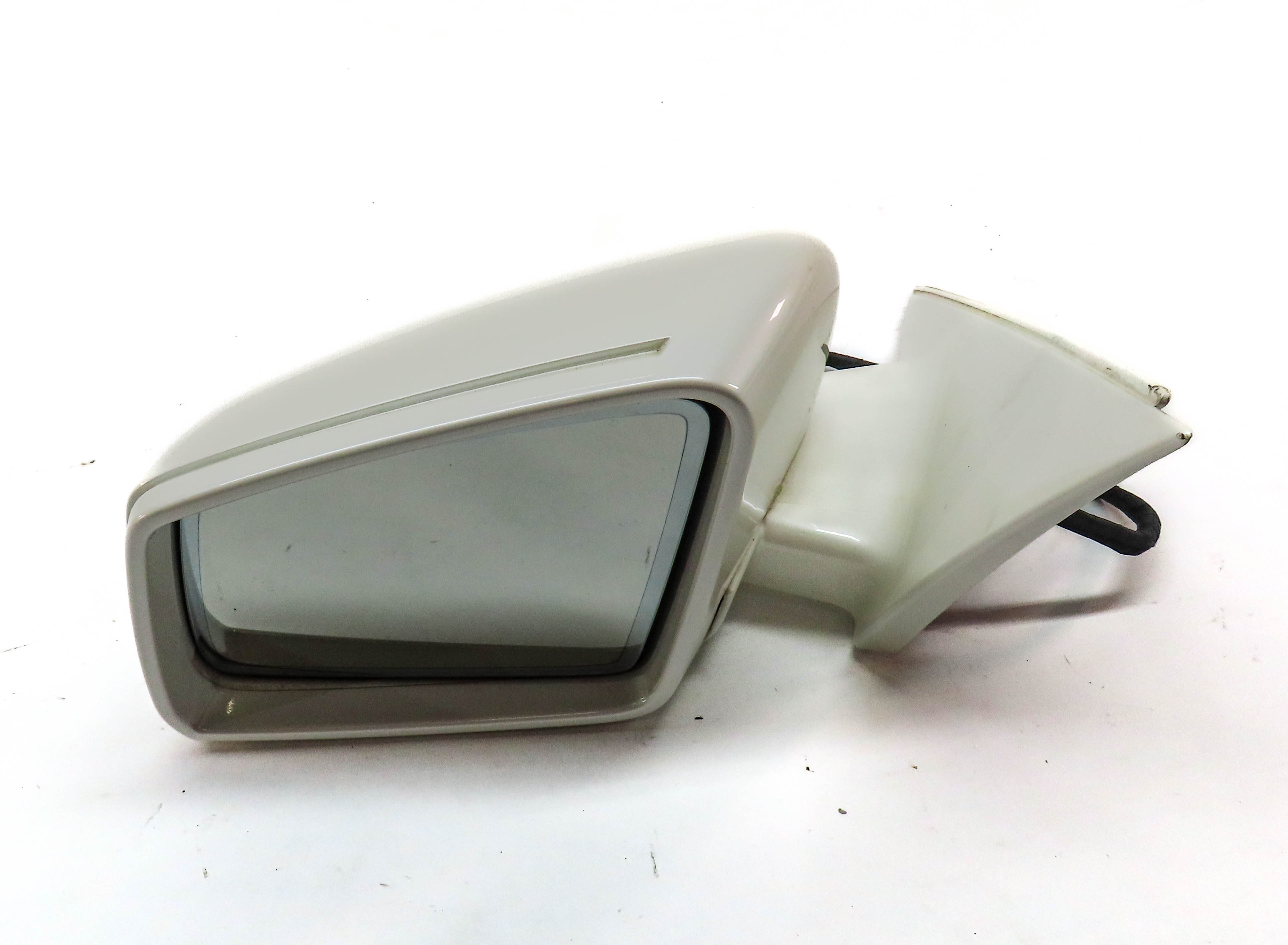 10-13 MERCEDES S-CLASS W221 LEFT DOOR MIRROR P-FOLD HEAT MEMORY AUTODIM (White) — exact item pictured